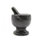 Natural Marble Stone Mortar And Pestle Set Kitchen Spices Grinder for sale
