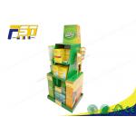 Folding Floor Cardboard Pallet Display Custom Retail Promotion For Supermarket for sale