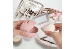 China FDA Silicone Makeup Sponge Holder Washable Breathable Travel Essentials Blender Container supplier