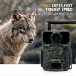 4G hunting trail camera KW895 with APP 2K FHD Video 30MP image waterproof IP67 up to 512GB storage for wildlife research for sale
