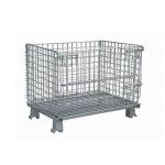 Steel U Shape Buckle Collapsible Wire Container For Distribution for sale