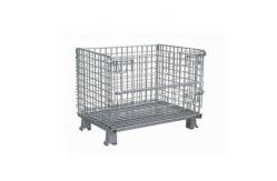 China Steel U Shape Buckle Collapsible Wire Container For Distribution supplier