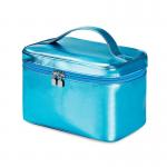 Waterproof Blue Cylinder Bucket Wash PU Leather Bag for sale