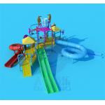 Medium Commercial Water Park Slides Fiberglass Water Playground Slides for sale