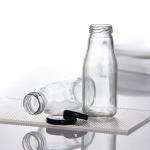 Bpa Free 25Oz 32Oz Pasterurization Juice Milk Delivery Glass Bottle With Metal Lid for sale
