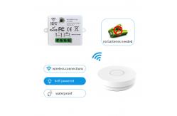 China RF433Mhz Self Powered Waterproof Remote Controller Switch Wall Light Switch supplier