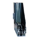 Black Electrophoretic 6063 Aluminum Window Profiles With Mesh Section for sale