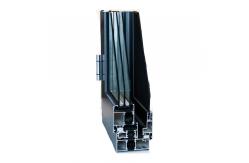 China Black Electrophoretic 6063 Aluminum Window Profiles With Mesh Section supplier