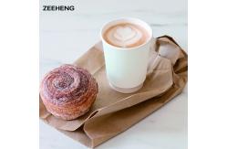 China Custom Printing White Double Wall Disposable Cups For Hot Drinks Eco - Friendly supplier