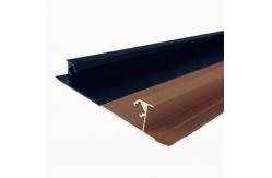 China 6063 T5 Architectural Aluminium Profiles  Middle Seam Strip Skirting Line supplier