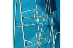 China Portable TUV Approval H1000mm Metal Magazine Display Rack,Book shelves With  White supplier