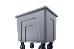 China Commercial Grade Laundry Basket Carts Poly  Washing Basket Trolley supplier