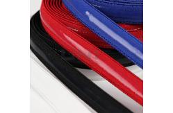 China Red Garments Accessories Silicone Coating Elastic Tape Bands With Customizable Widths supplier