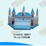 Waterproof Tarpaulin Inflatable Castles With Cartoon Patterns