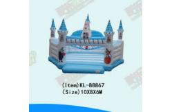 China Waterproof Tarpaulin Inflatable Castles With Cartoon Patterns supplier