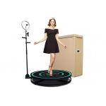 Logo Custom 360 Photo Booth Wireless Selfie Rotating Photo Booth Ring Light 39.3 for sale