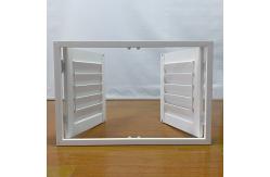 China Customizable Size  PVC Casement WindowsElectric  Upvc Awning Window With Shutters supplier
