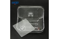 China 120mm Wide Clear Soap Hanging Holder With Strip Shape Leachate supplier