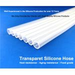 80A Wear Resistant High Transparent Food Grade Silicone Rubber Tube for sale