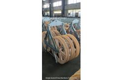 China Contruction Transmission Line Steel Sheave Cable Conductor Stringing Pulley Block supplier
