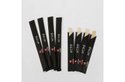 China Sushi Disposable Bamboo Chopsticks With Semi Sleeve Customized Print supplier