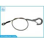 Braided Steel Wire Rope Sling Safety Rope With Hook For Flower Hanging for sale