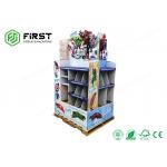 OEM / ODM Printing POP Promotional Corrugated Folding Cardboard Paper Display Rack for sale