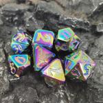 RPG Dice DND Neat Sharp Process Die Casting Polyhedron Mini Dice Set Dazzling Color for rpg game for sale