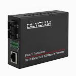 Mini Fiber Optic Media Converter Fast Ethernet Unmanaged Singlemode Multimode Duplex for sale