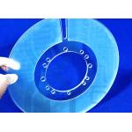 40/60 Customized Cnc Machining Fused Quartz Plate With Hole for sale