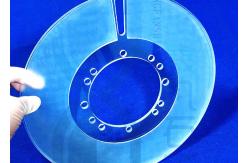 China 40/60 Customized Cnc Machining Fused Quartz Plate With Hole supplier