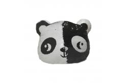 China 2D Flip Sequin Panda Plush Pillow Cushion Memory Foam 32CM 16 Inch supplier