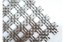 China Furniture Cabinetry Designs Architectural Metal Mesh Weaved With 1.2x3.5mm Wire supplier