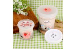 China Food Grade Plastic Ice Cream Container With Cover Custom Ice Cream Cup supplier
