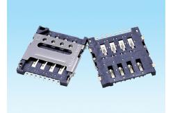 China LCP Plastic Micro SIM Connector 500 Cycles Durability Long Service Life supplier