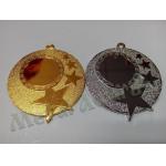 Die Struck Process Custom Engraved Medals With Star Logo None Attachment