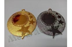 China Die Struck Process Custom Engraved Medals With Star Logo None Attachment supplier