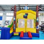 Backyard Inflatable Bouncer Slide Pirate Ship Bounce House for sale