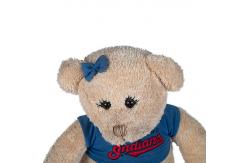 China Adorable Brown Bear Doll , 26CM Fuzz Dressup Plush Bear Stuffed Animals supplier