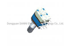 China RV12321GSKA Rotary 12mm Potentiometer Dual Unit Shaft Sealed With Switch supplier