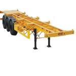 High Durable 12 Locks 13m Utility Skeleton Truck Semi Trailer With High GradeTires For Heavy Duty Machine Transport for sale