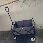 PVC 600D Folding Camping Trolley OEM Folding Utility Wagon Cart for sale
