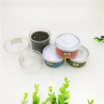 1.5oz OEM Private Label Clear Plastic Cylinder / Plastic Spice Jars With Booklet