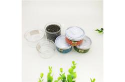 China 1.5oz OEM Private Label Clear Plastic Cylinder / Plastic Spice Jars With Booklet supplier