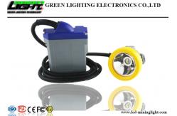China CREE Chips LED Miners Cap Lamp 15000lux Adopt 6.6Ah Rechargeable Lithium Battery supplier