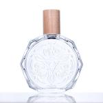 Customized  Glass Perfume Bottles with Stoppers Refillable Frosted Glass Spray Perfume Bottle Cap