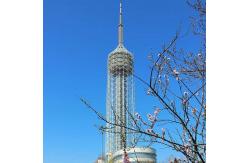 China Antenna Steel Cdma Mobile Telecom Tower With Revolving Restaurant Platform supplier