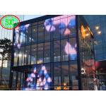 Epistar chip P12.5mm wall transparent display screen with 5 years warranty
