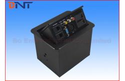 China Table Hidden Press Pop Up Desktop Power Sockets with Bottom Connection Panel supplier