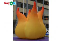 China Event Decoration 5m Inflatable Flame Model With LED Light supplier
